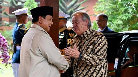 Guterres Menginap di Rumah Prabowo di Hambalang, Berpamitan