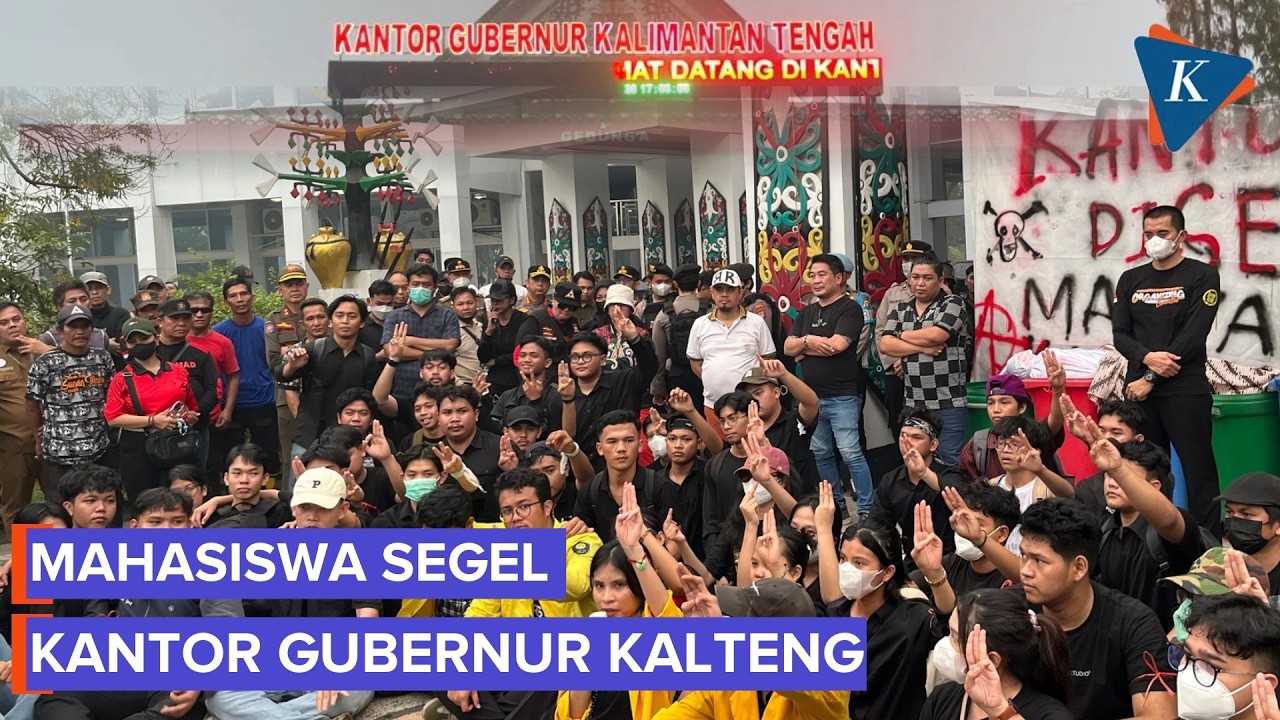 Waldbrand-Protest in Zentralkalimantan: Gouverneursbüro versiegelt