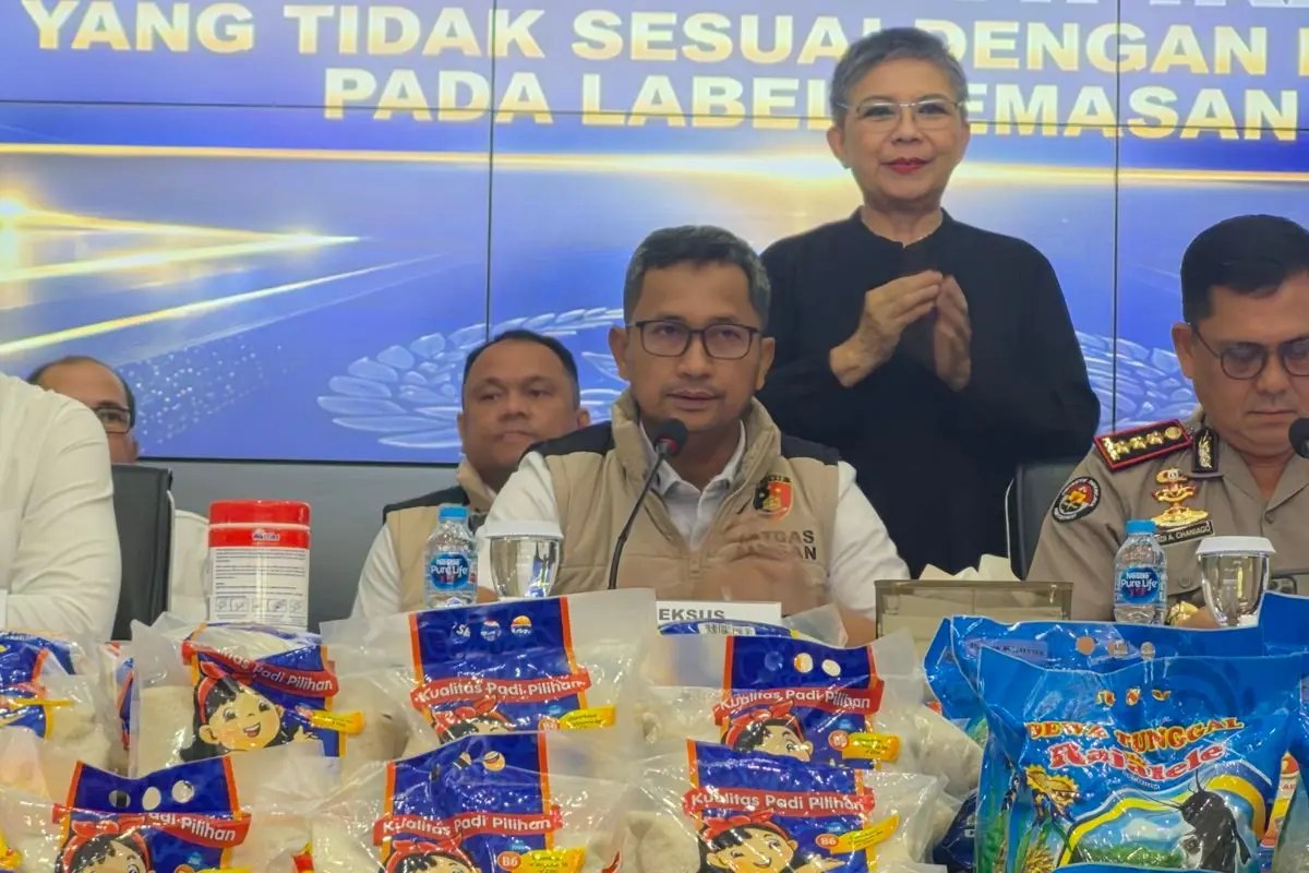 刑事侦查局查封PT DTA公司1,193件强化大米包装
