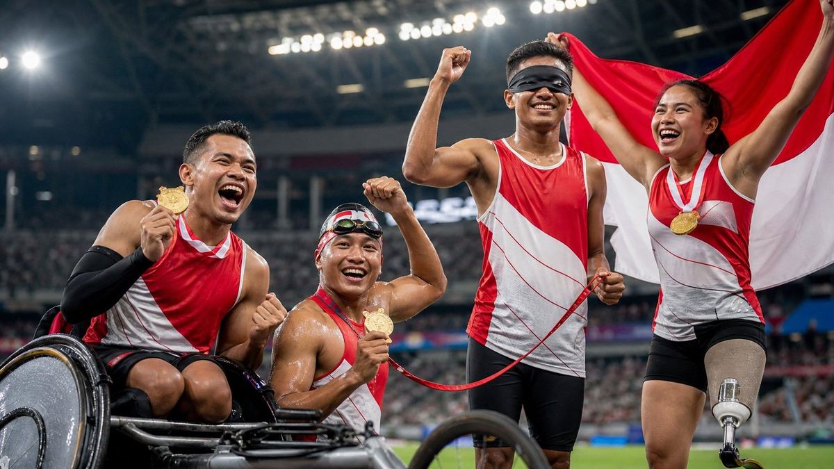 アジアパラ競技大会2026にインドネシア選手103人、目標は金7個