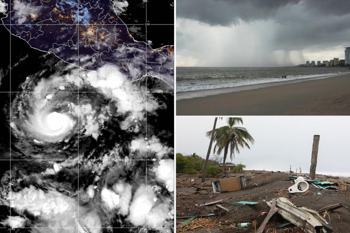 La tormenta Trudy de categoría 2 se acerca a la costa de México