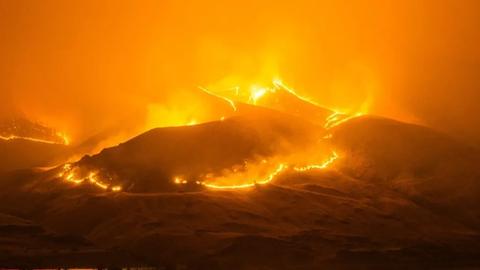 Gunung Arjuno Terbakar, Api Terlihat dari Tol Malang-Pasuruan